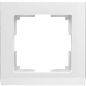 Рамка на 1 пост  WL04-Frame-01-white, цвет белый