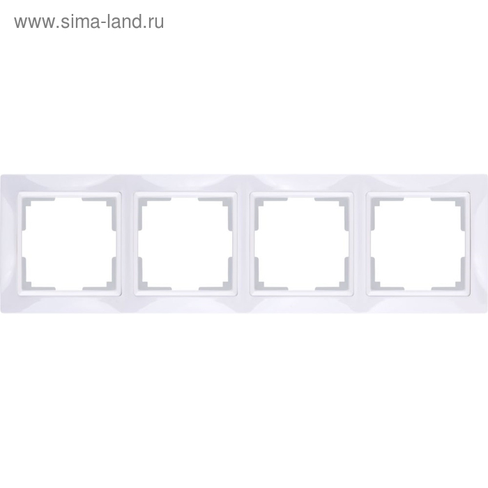 

Рамка на 4 поста WL03-Frame-04, цвет белый
