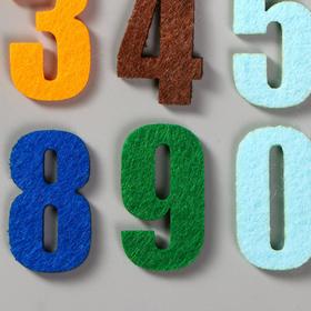 

Декор для творчества войлок "Цифры" набор 10 шт 4,3х2,3 см