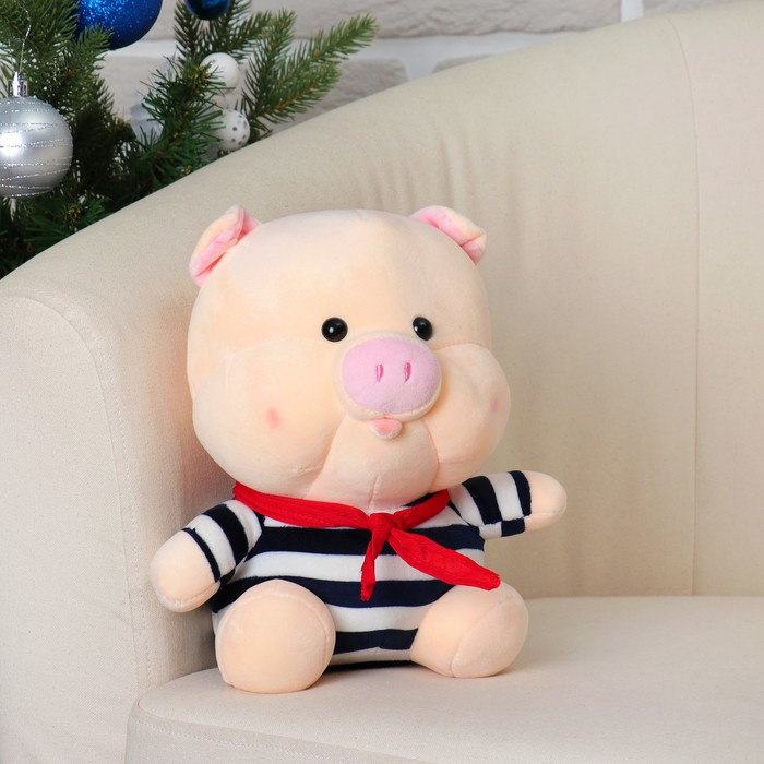 Мягкая игрушка "Поросёнок" красный платочек