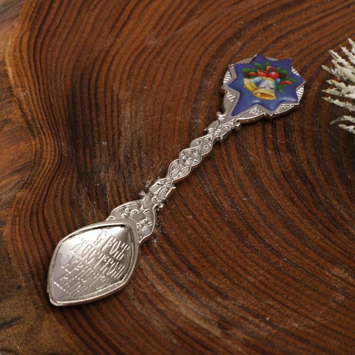 Ложка рождественская «Колокольчики», 2,2 х 11 см