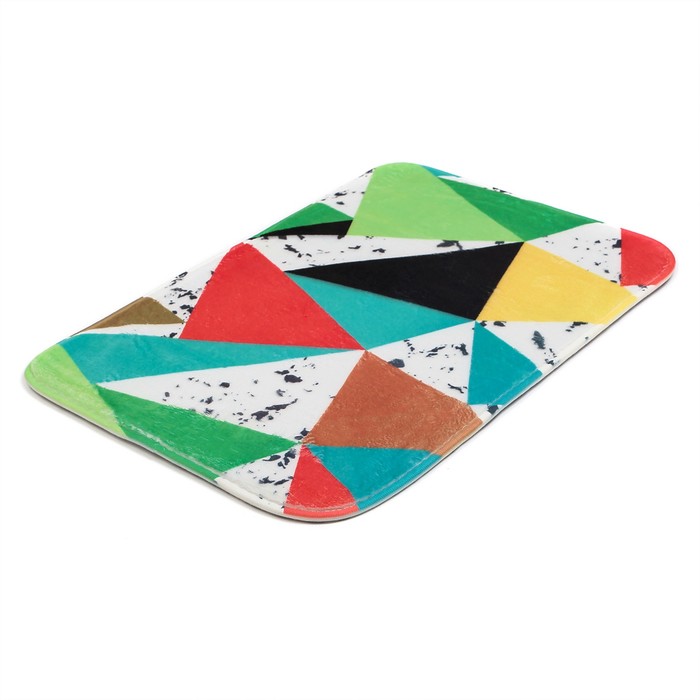 Набор ковриков для ванной и туалета 3 шт "Геометрия"