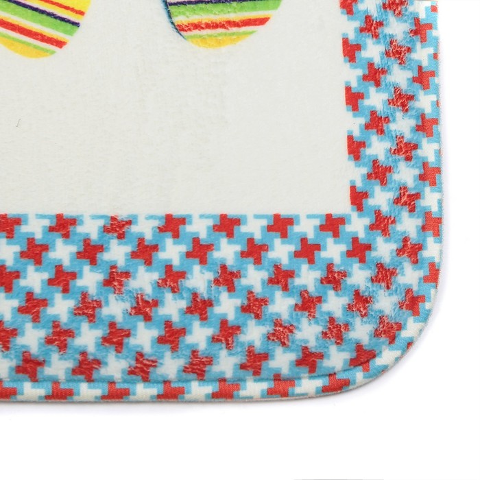 Набор ковриков для ванной и туалета 3 шт "Сланцы"