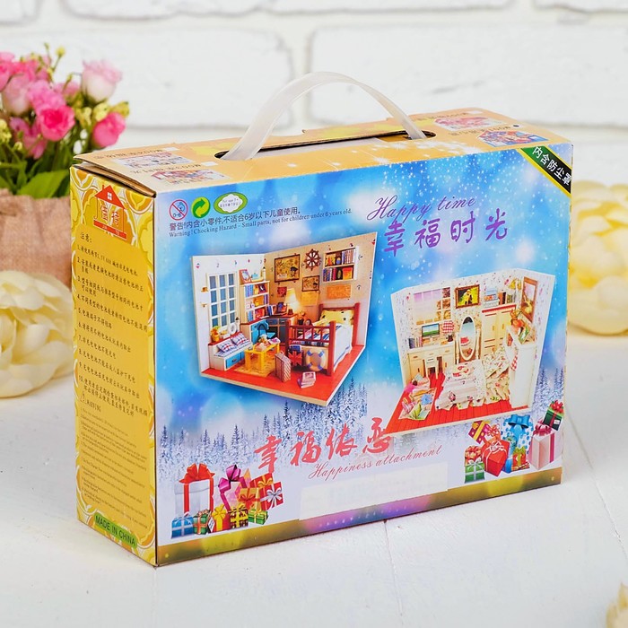 Интерьерный домик - миниатюра, своими руками "Детская комната" со светом