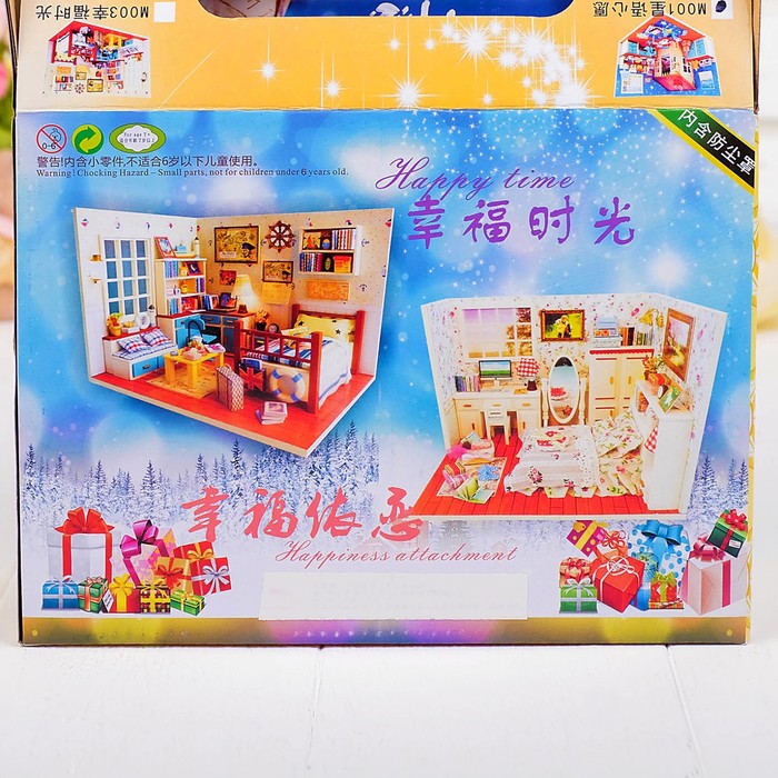 Интерьерный домик - миниатюра, своими руками "Детская комната" со светом