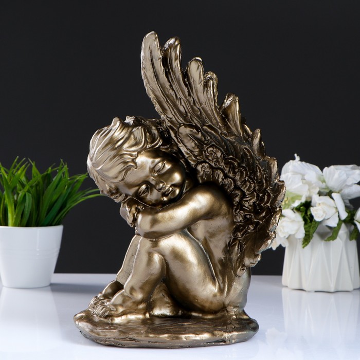 Статуэтка "Ангел средний с крыльями" 33см бронза