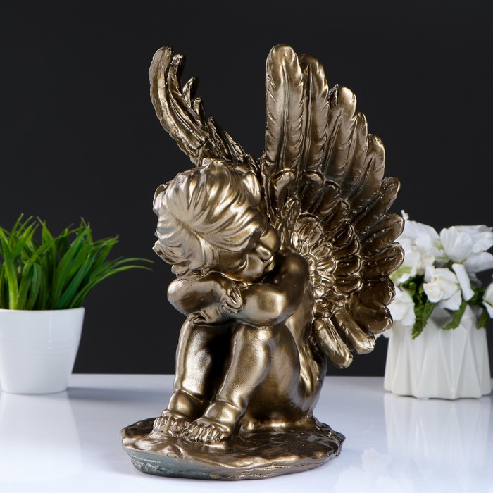 Статуэтка "Ангел средний с крыльями" 33см бронза