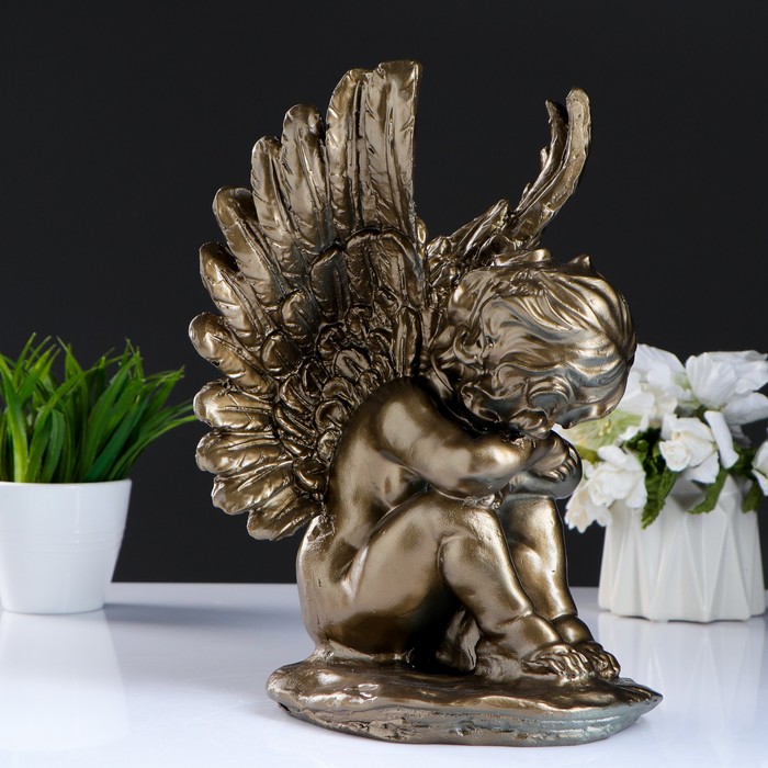 Статуэтка "Ангел средний с крыльями" 33см бронза