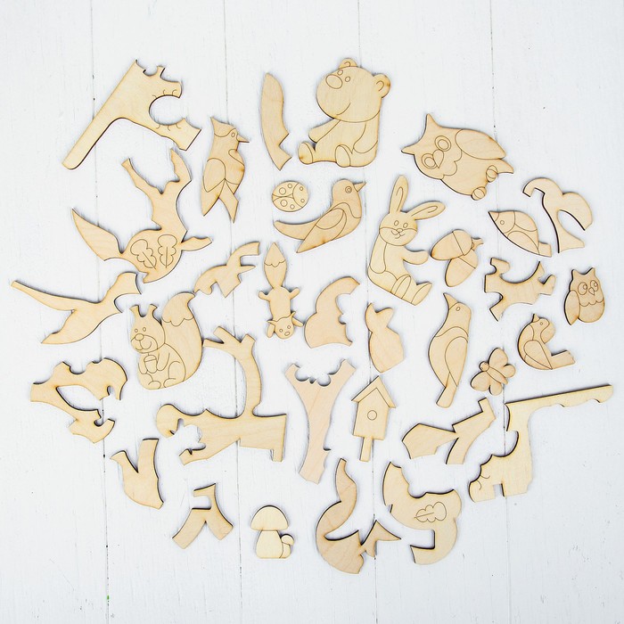 Пазл деревянный "Чудо дерево", 29 × 20 см, 34 элемента