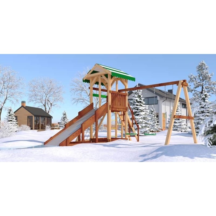 Спортивно-игровой уличный комплекс Савушка 4 сезона - 4