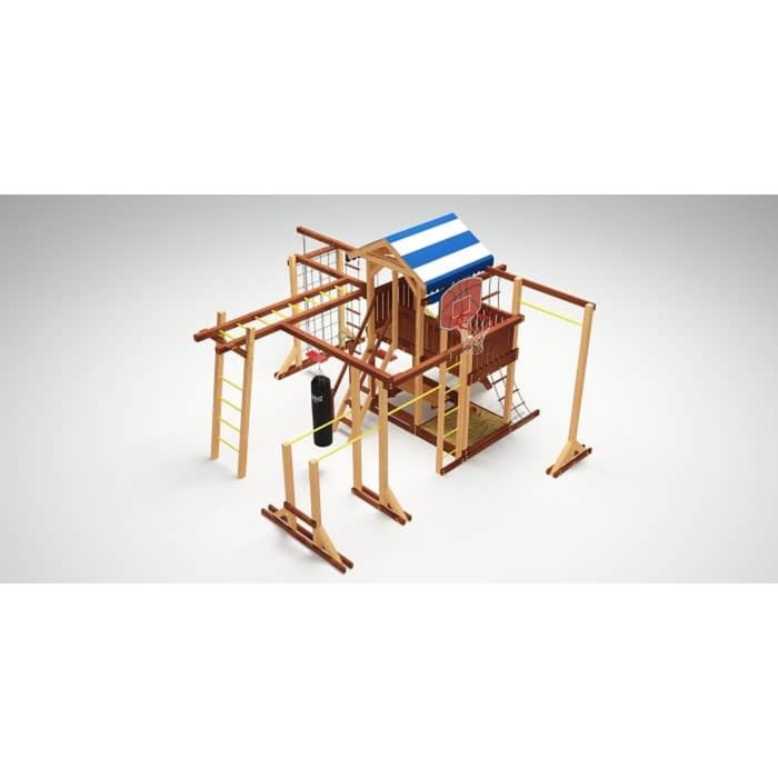 Спортивно-игровой уличный комплекс Савушка 4 сезона - 10