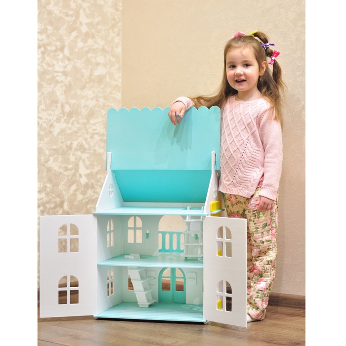 Кукольный домик "Арина" мятный