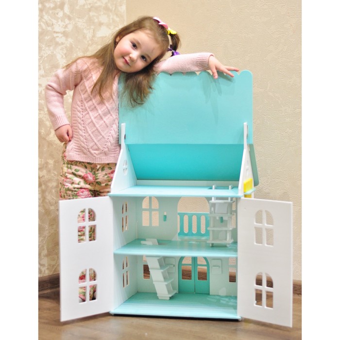 Кукольный домик "Арина" мятный