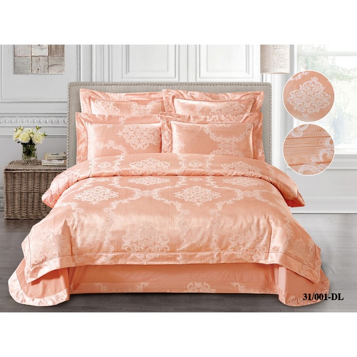 КПБ евро, 230х250 см, 200х220 см, 50х70 см, 70х70 см по 2 шт., жаккард 140 г/м2 31/001-DL