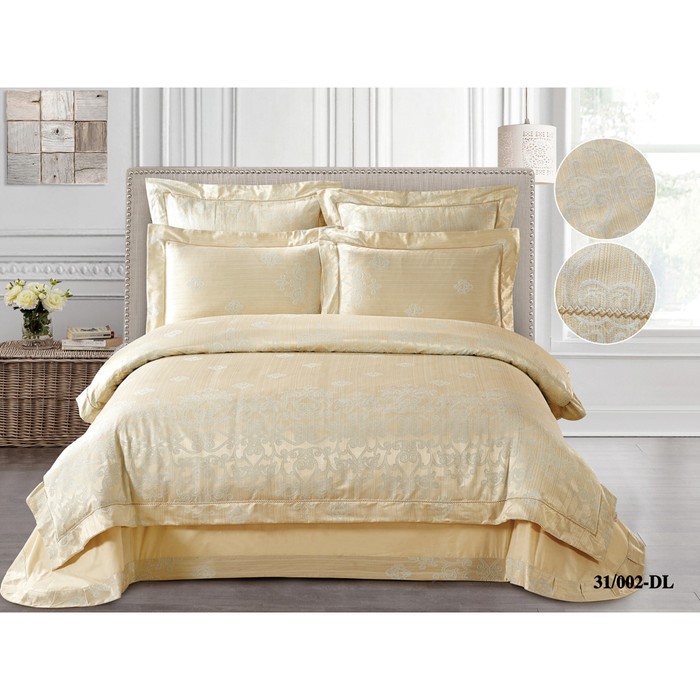 КПБ евро, 230х250 см, 200х220 см, 50х70 см, 70х70 см по 2 шт., жаккард 140 г/м2 31/002-DL