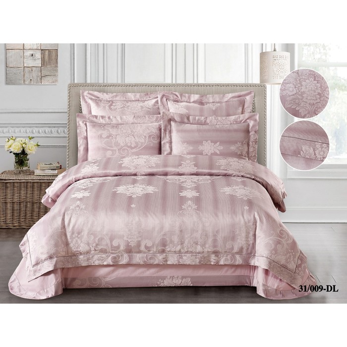 КПБ евро, 230х250 см, 200х220 см, 50х70 см, 70х70 см по 2 шт., жаккард 140 г/м2 31/009-DL