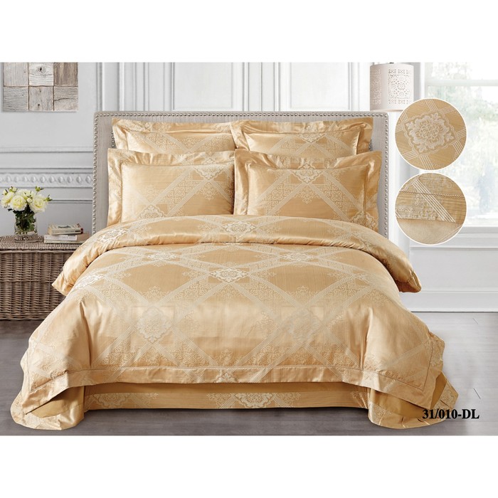 КПБ евро, 230х250 см, 200х220 см, 50х70 см, 70х70 см по 2 шт., жаккард 140 г/м2 31/010-DL