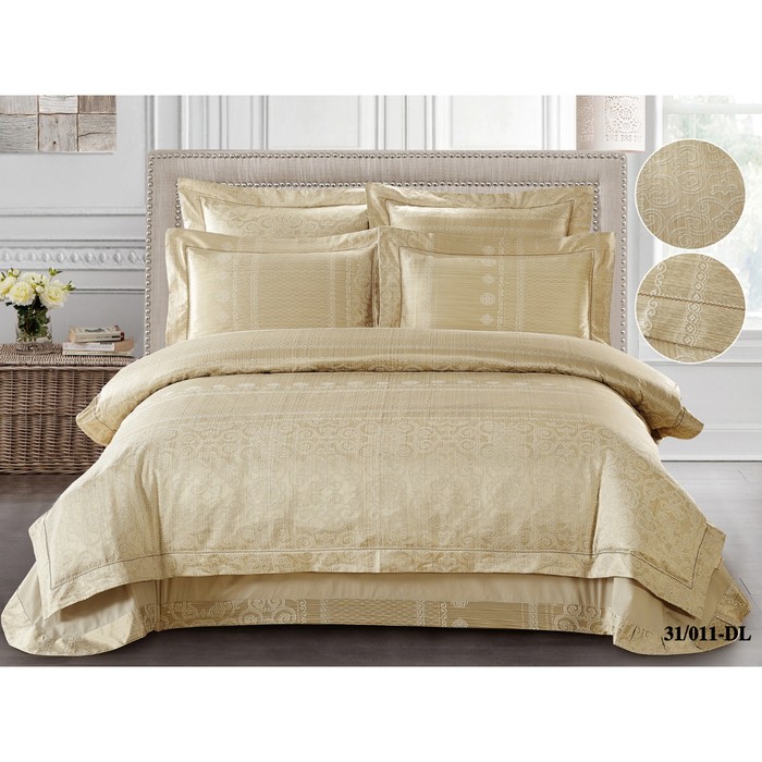 КПБ евро, 230х250 см, 200х220 см, 50х70 см, 70х70 см по 2 шт., жаккард 140 г/м2 31/011-DL