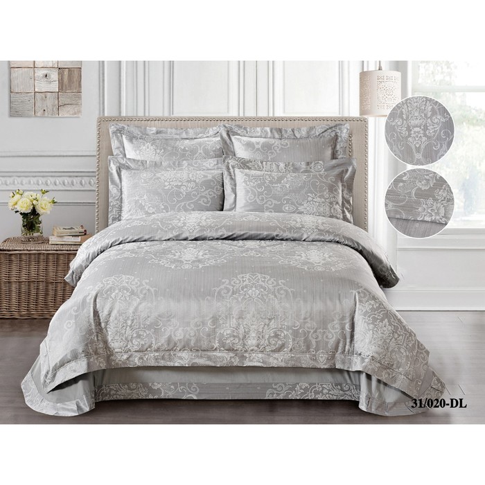 КПБ евро, 230х250 см, 200х220 см, 50х70 см, 70х70 см по 2 шт., жаккард 140 г/м2 31/020-DL