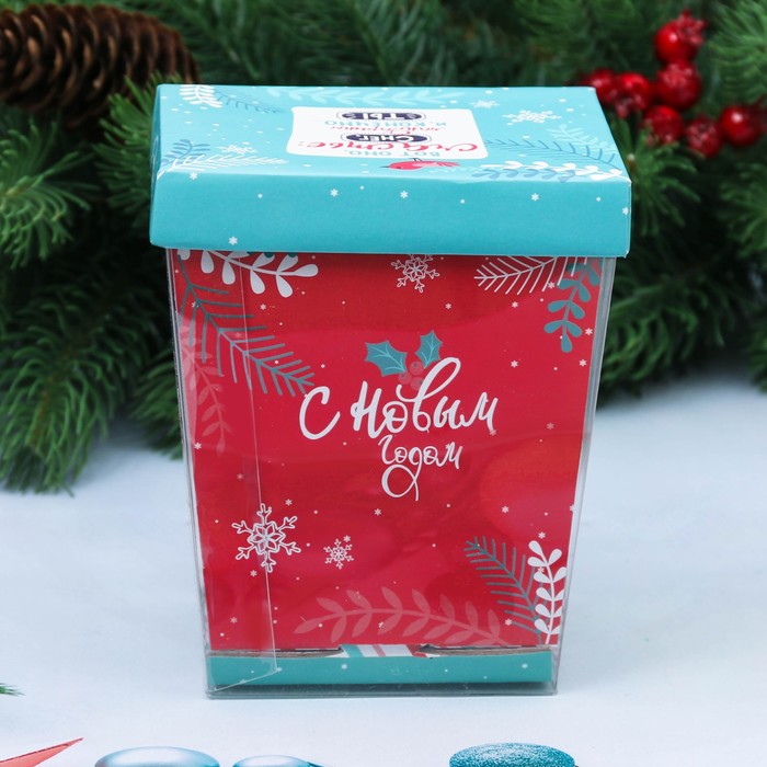 Набор "#С НОВЫМ ГОДОМ", термостакан 300 мл, подставка