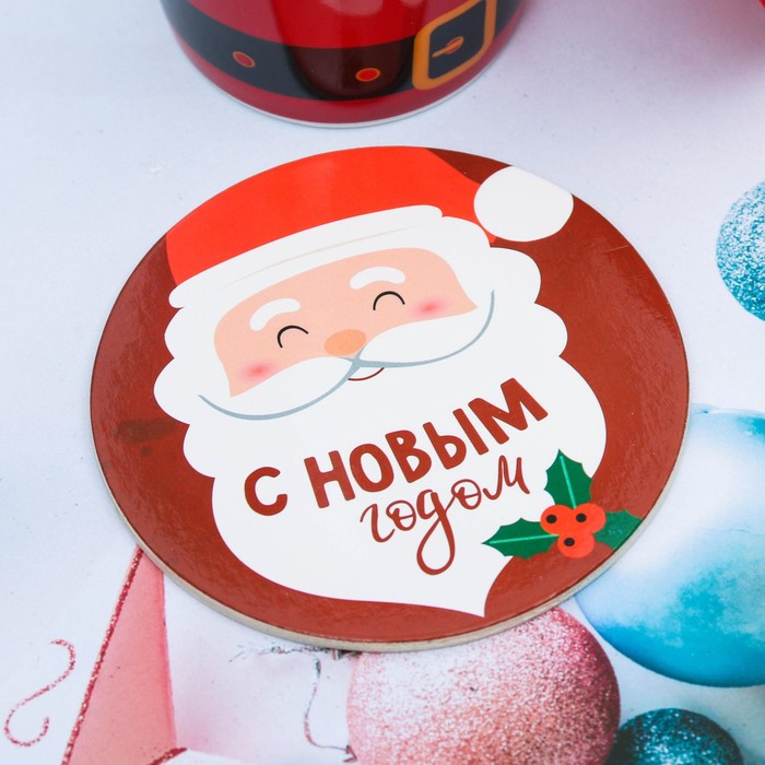 Набор "С Новым счастьем", термостакан 300 мл, подставка