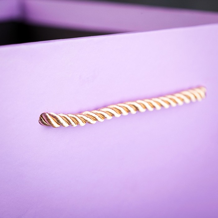 Переноска для цветов с ручками, сиреневый, 18 х 18 х 30 см