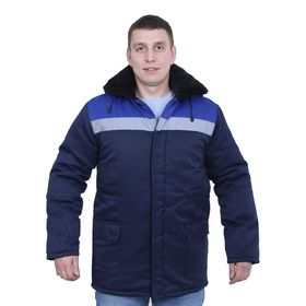 Куртка рабочая, грета, с СОП, р. 56-58, рост 182-188, цвет синий/васильковый