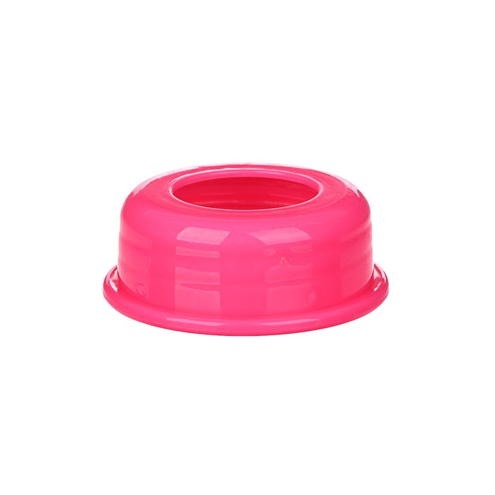 Набор аксессуаров для бутылочки, 3 предмета: ручки, кольцо, колпачок, цвет розовый