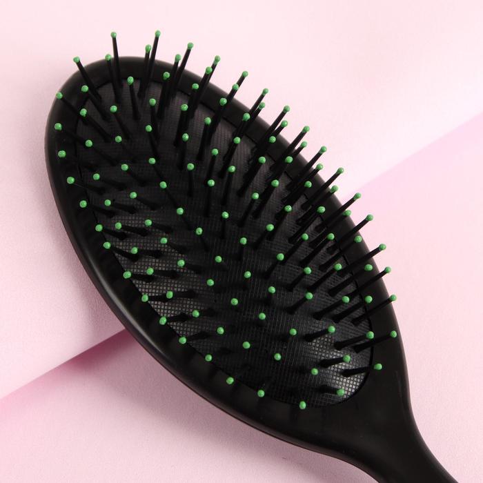 Расчёска массажная, овальная, цвет МИКС