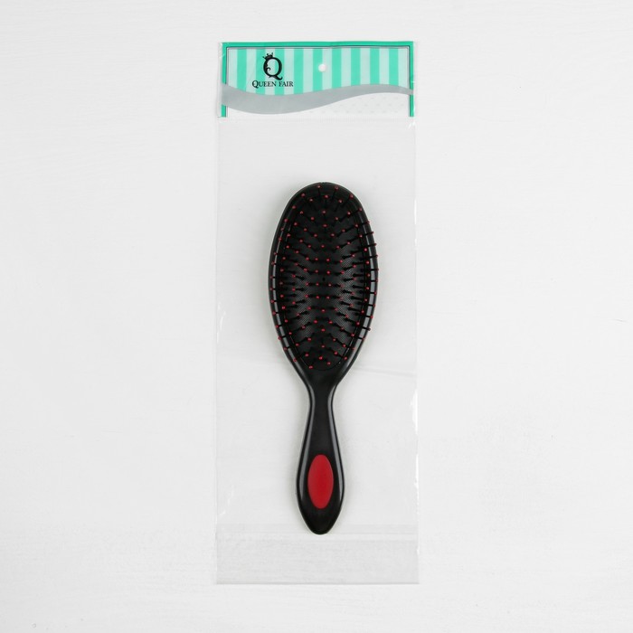 Расчёска массажная, овальная, цвет МИКС