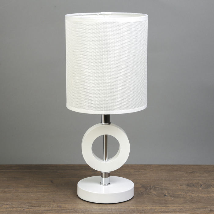 Лампа настольная Е27 25W 220В "Лансьё белая" 37,5х16,5х16,5 см