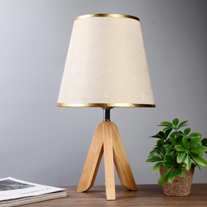 Лампа настольная Е27 25W 220В "Мадлен коричневая" 40х25х25 см