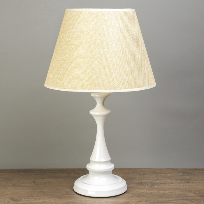 Лампа настольная Е27 25W 220В "Изабель белая" 50х30х30 см