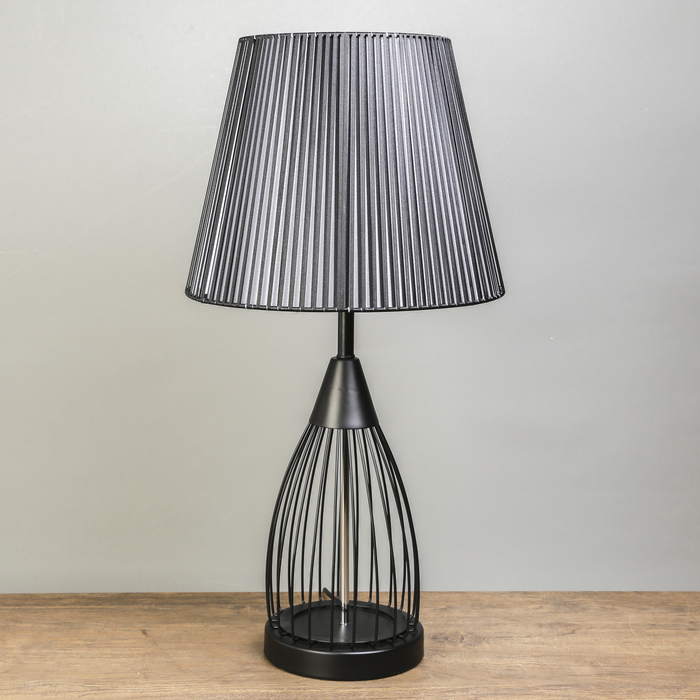 Лампа настольная Е27 25W 220В "Осириус черная" 60х31х31 см