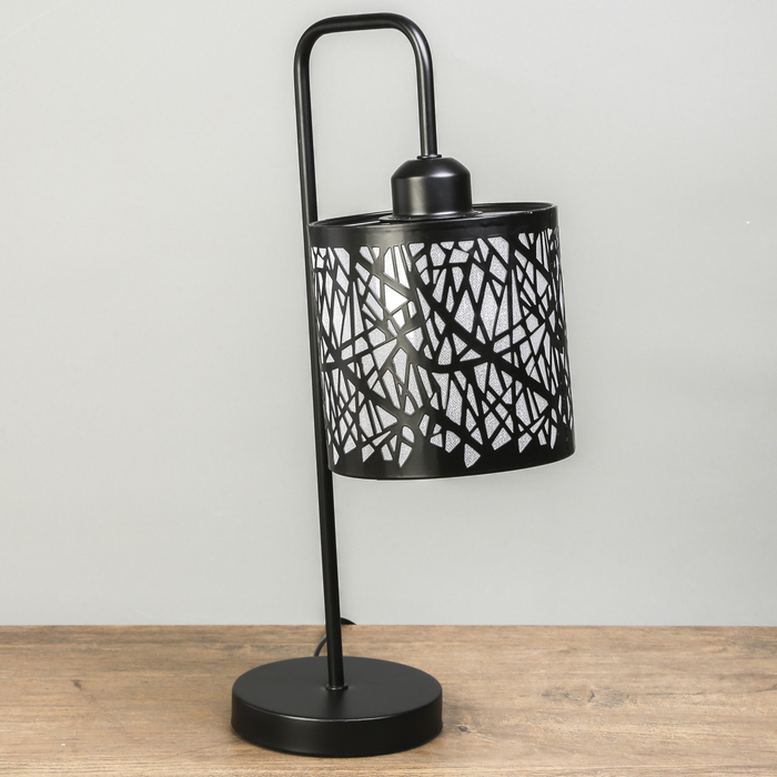 Лампа настольная Е27 25W 220В "Тенно черная" 48,5х24х14 см