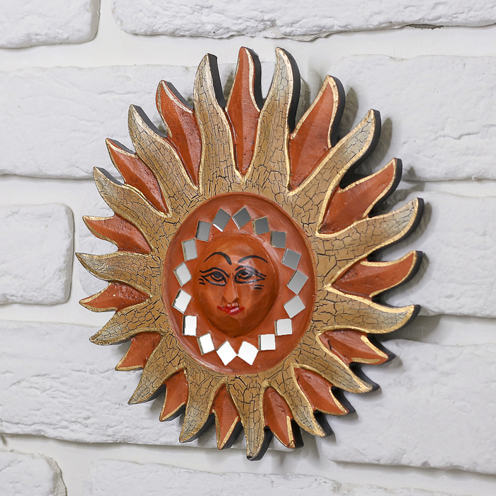 Панно настенное "Солнце", дерево 20 см