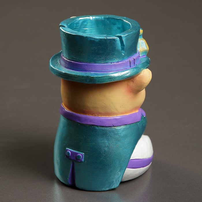 Карандашница "Поросёнок Черчилль" белый фрак, МИКС 10х9х12см