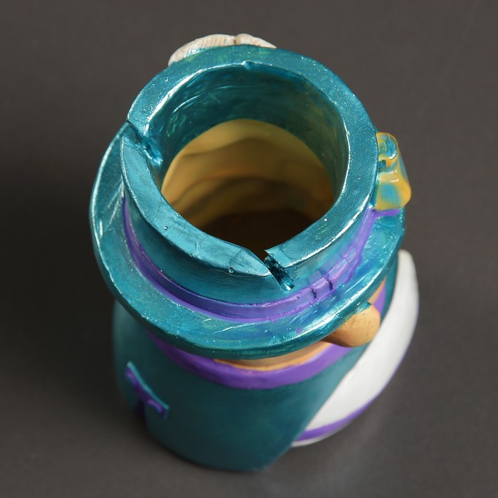 Карандашница "Поросёнок Черчилль" белый фрак, МИКС 10х9х12см