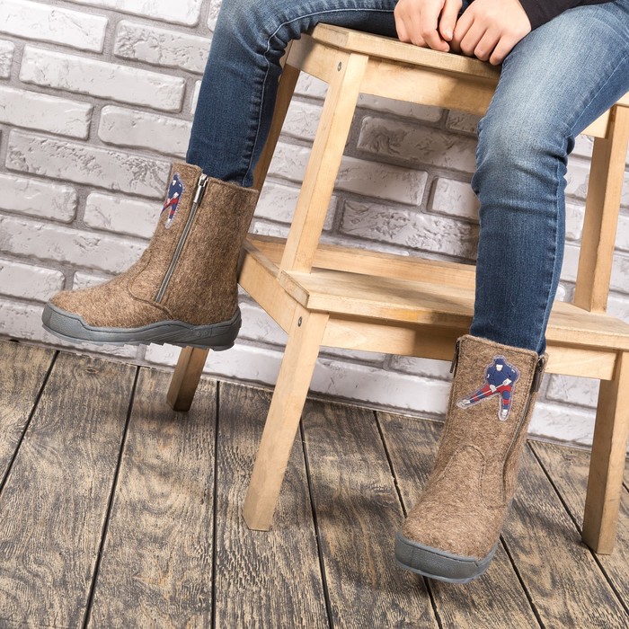 Валенки детские арт. 36626, цвет тёмно-серый, размер 30