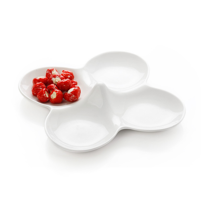 Менажница «Белая коллекция», 4 секции, в подарочной упаковке