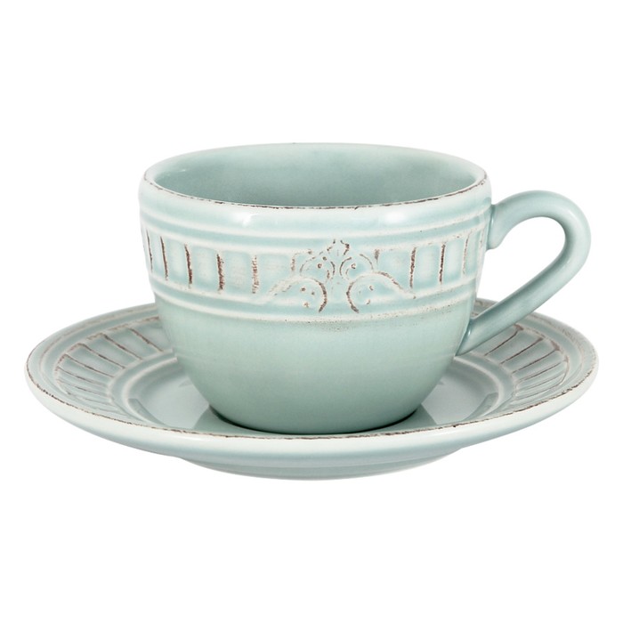 Чайная пара Venice, 200 мл, голубая