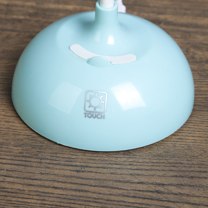 Лампа настольная сенсор 3 режима "Птица" голубая LEDх15 АКБ, USB 32х23х9,5 см