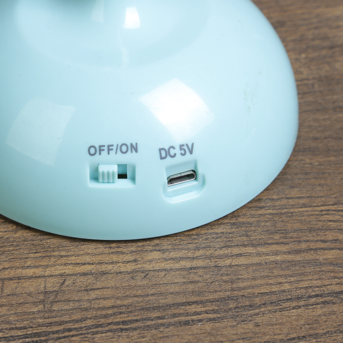 Лампа настольная сенсор 3 режима "Птица" голубая LEDх15 АКБ, USB 32х23х9,5 см