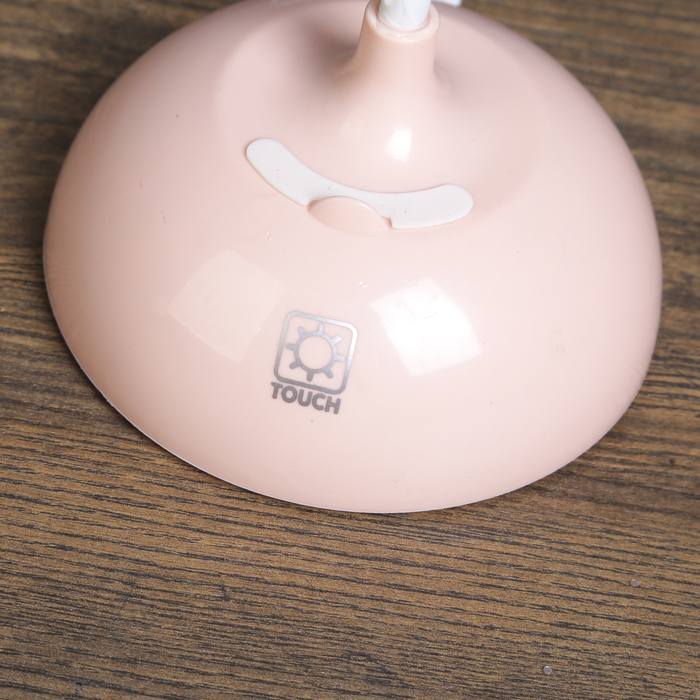 Лампа настольная сенсор 3 режима "Птица" розовая LEDх15 АКБ, USB 32х23х9,5 см