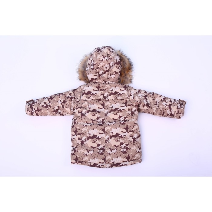 Куртка для мальчика, рост 116 см, цвет коричневый