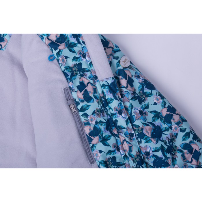 Парка для девочки, рост 140 см, цвет бирюзовый