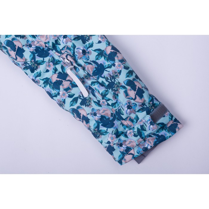 Парка для девочки, рост 140 см, цвет бирюзовый