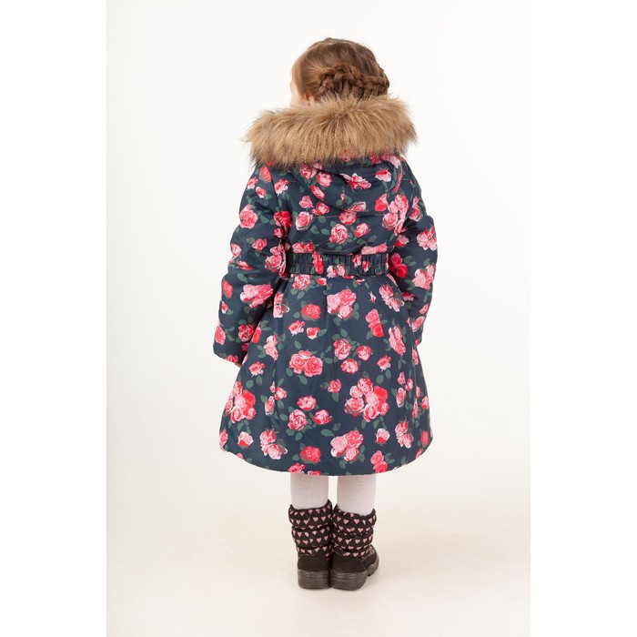 Пальто для девочки, рост 116 см, цвет красный