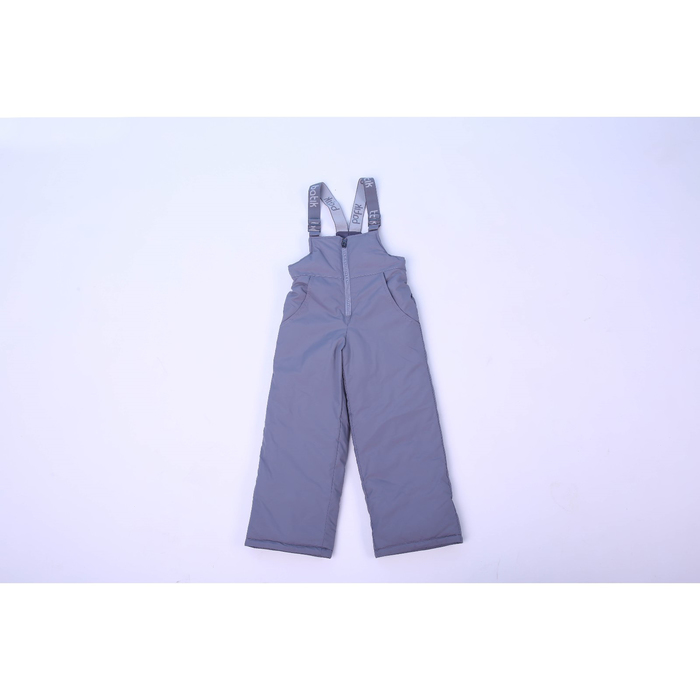 Полукомбинезон детский, рост 128 см, цвет серый