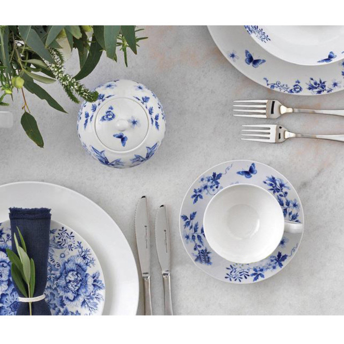 Набор посуды «Цветочная поляна», сахарница 340 мл и молочник 280 мл, в подарочной упаковке